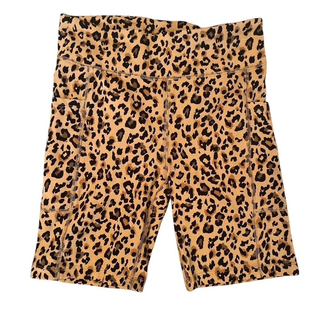 NEW J Crew Factory Animal Print High Rise Bike Shorts Size Small - Picture 3 of 7
